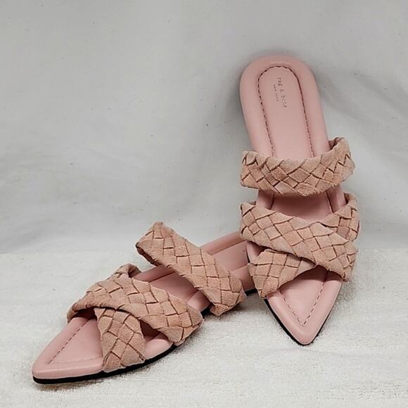 RAG & BONE LEWIS LEATHER WOVEN SUEDE SANDALS LADIES SIZE 37.5 NWOB - Picture 14 of 16